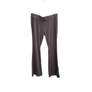 VERA WANG Simply Vera Women Medium Taupe Brown Flare Leggings Low Rise #3605